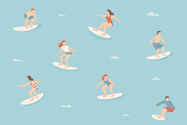Retro Surfers Endless Summer