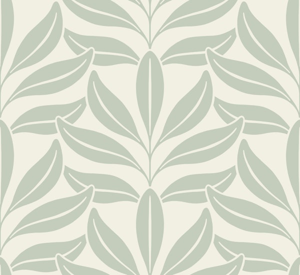 Modern Beach Leaves - Jungle - Soft Sage 2