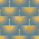 Art Deco Cranes in Blue