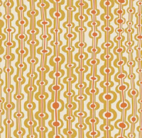 Seaweed Stripes - Retro Orange Small tapet