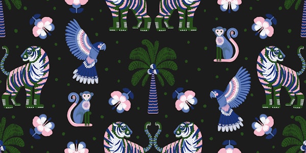 Tropical Nights - blue | green