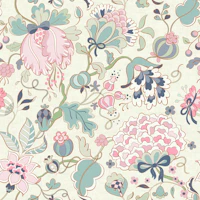 Whimsical grandmillenial chintz - large scale tapete