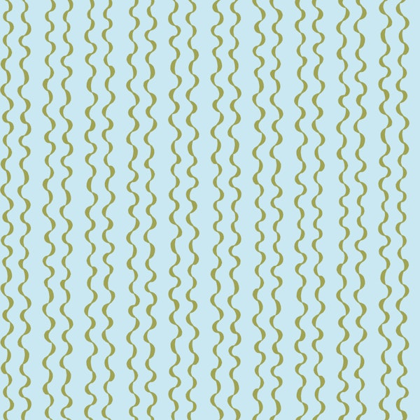 Soft Olive Green Scandi Wiggle Stripe