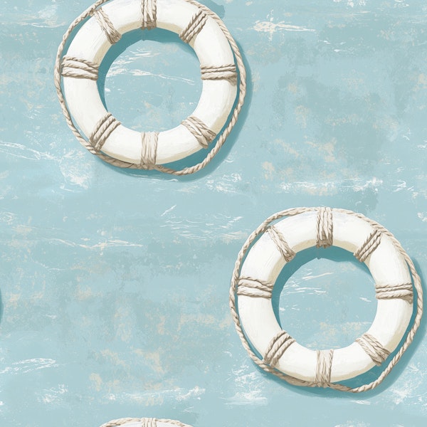 Seafoam Lifebuoy Rings Pattern