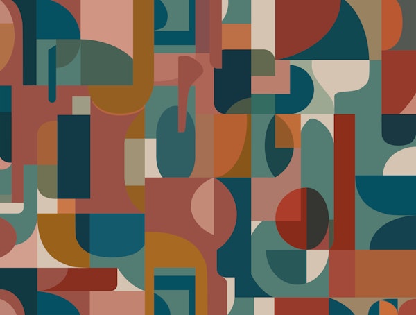 Bold Bauhaus Color Forms