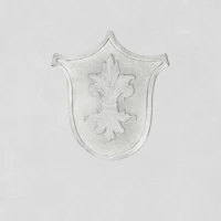 Vintage Fleur De Lis Shield - Light Grey tapeta