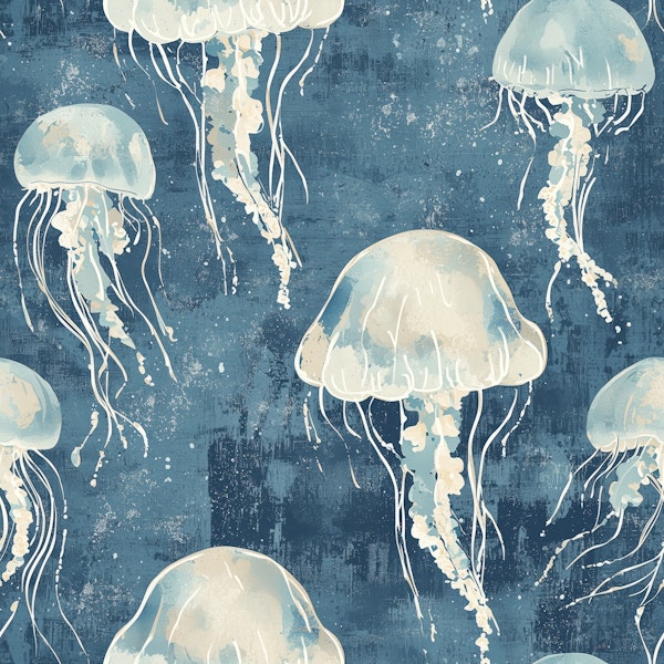 Dreamy Jellyfish Underwater Pattern