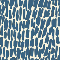 Minimal organic strokes blue on creme tapeta