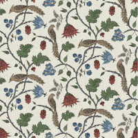 Folk Garden Birds papel de parede
