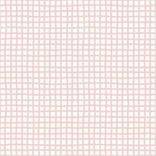 Pastel Pink Checker Grid