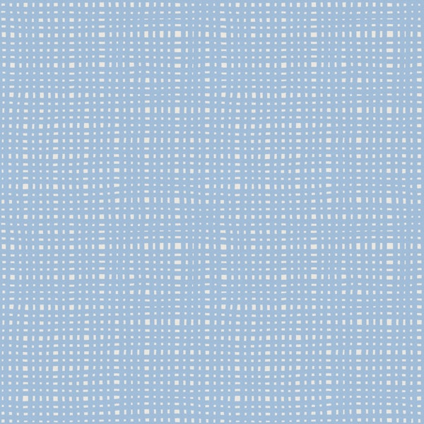 Soft Blue Woven Grid