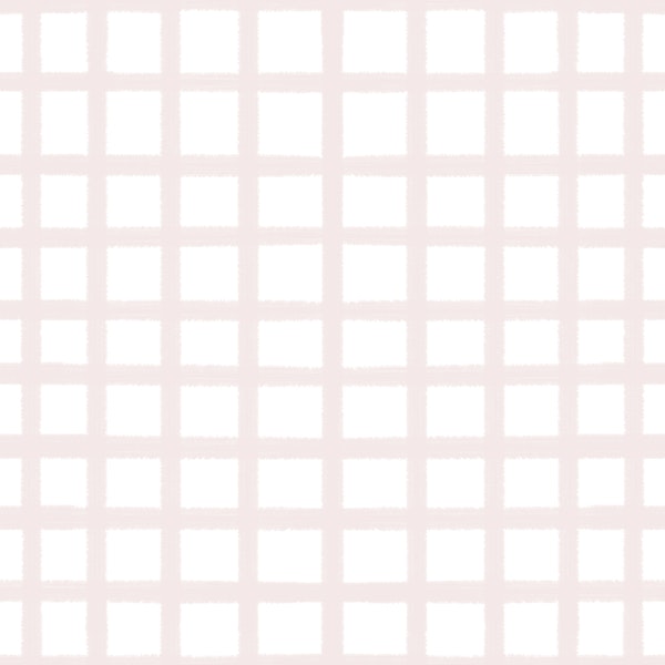 Soft Blush Check Pattern