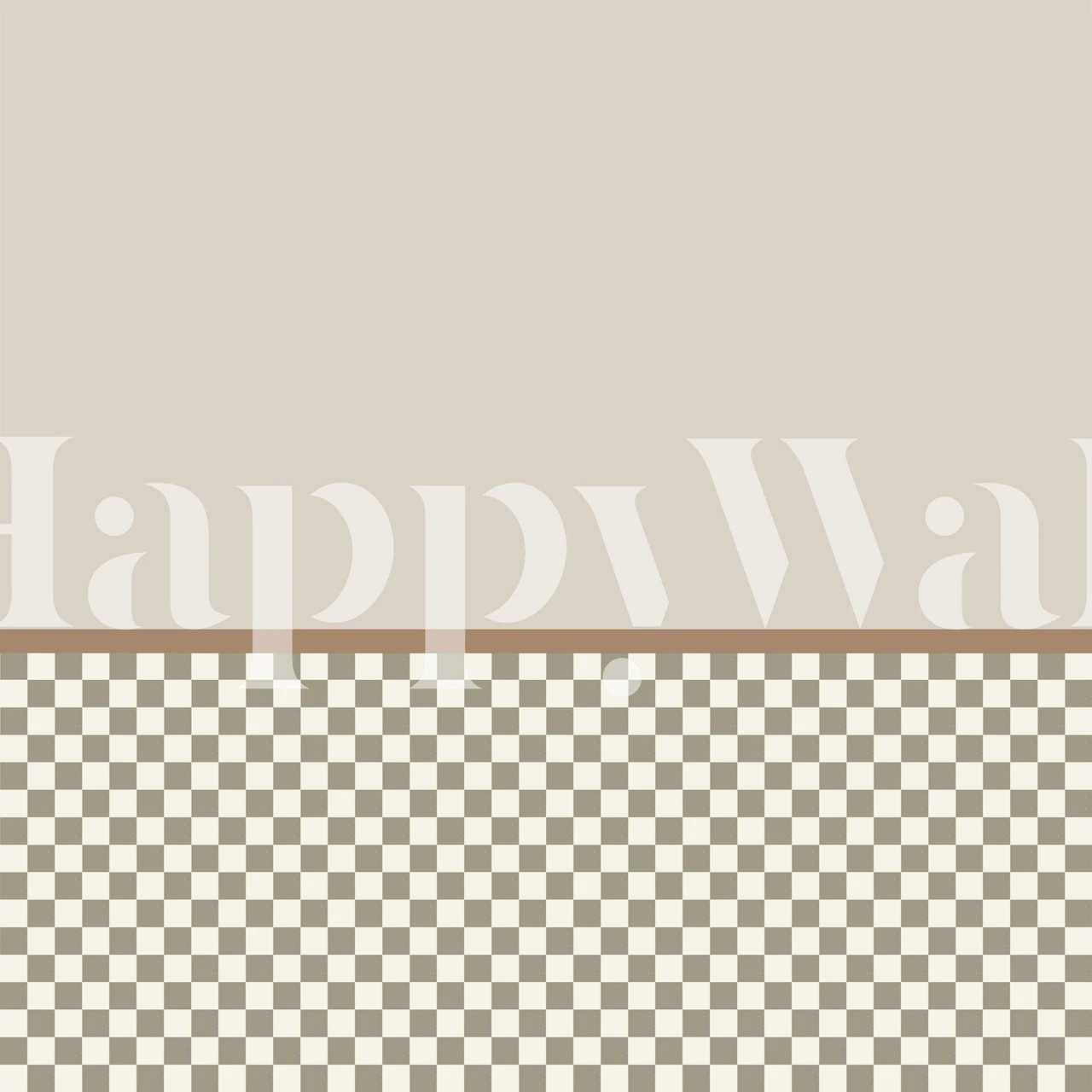 Scandi Neutral Checkerband wallpaper