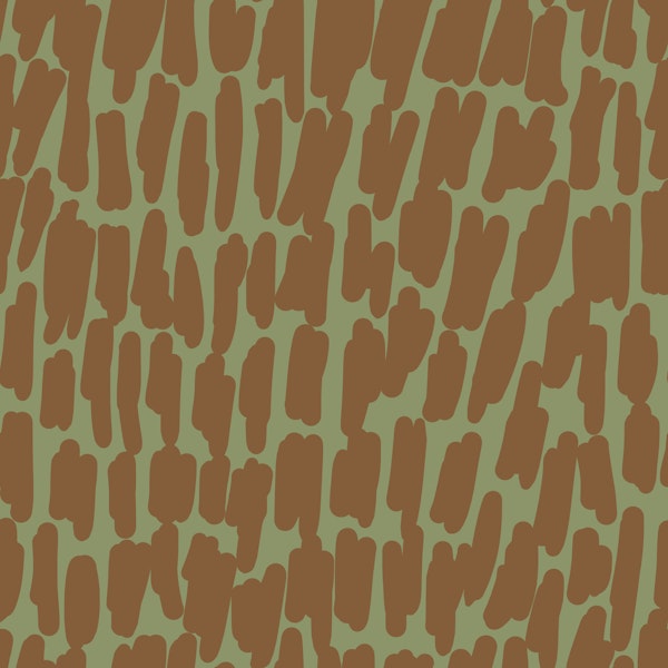 Minimal organic strokes Olive Green Brown