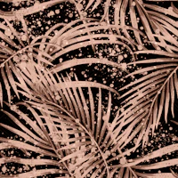 Metallic Palm Leaf Splash papiers peint