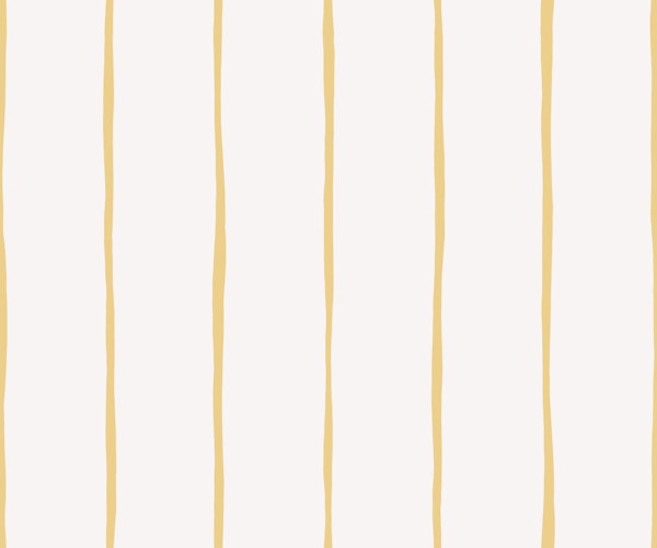 Thin Painterly Stripe - Butter Yellow