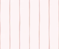 Thin Painterly Stripes - Blush Pink Nursery tapete