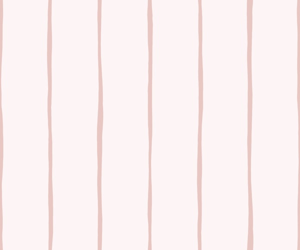 Thin Painterly Stripes - Blush Pink Nursery