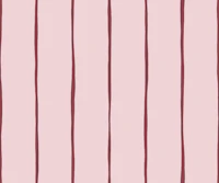 Thin Painterly Stripes - Burgundy and Pink tapete