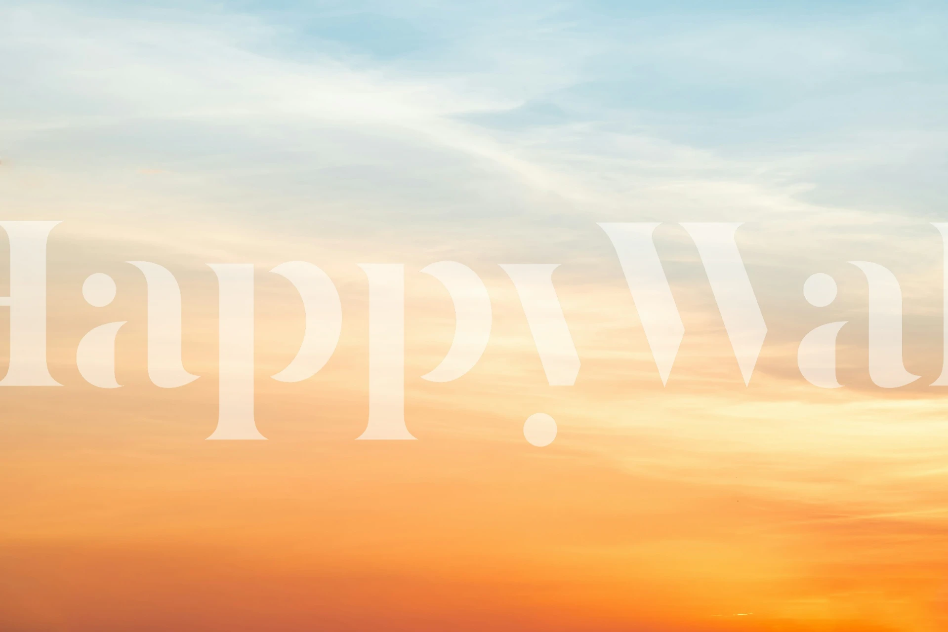 Serene sunset delight wallpaper in a room
