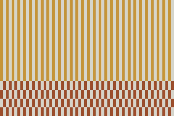 Bold graphic stripes checks yellow & red