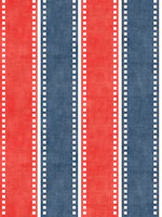 Denim Blue and Red Vertical Film Strips wallpaper