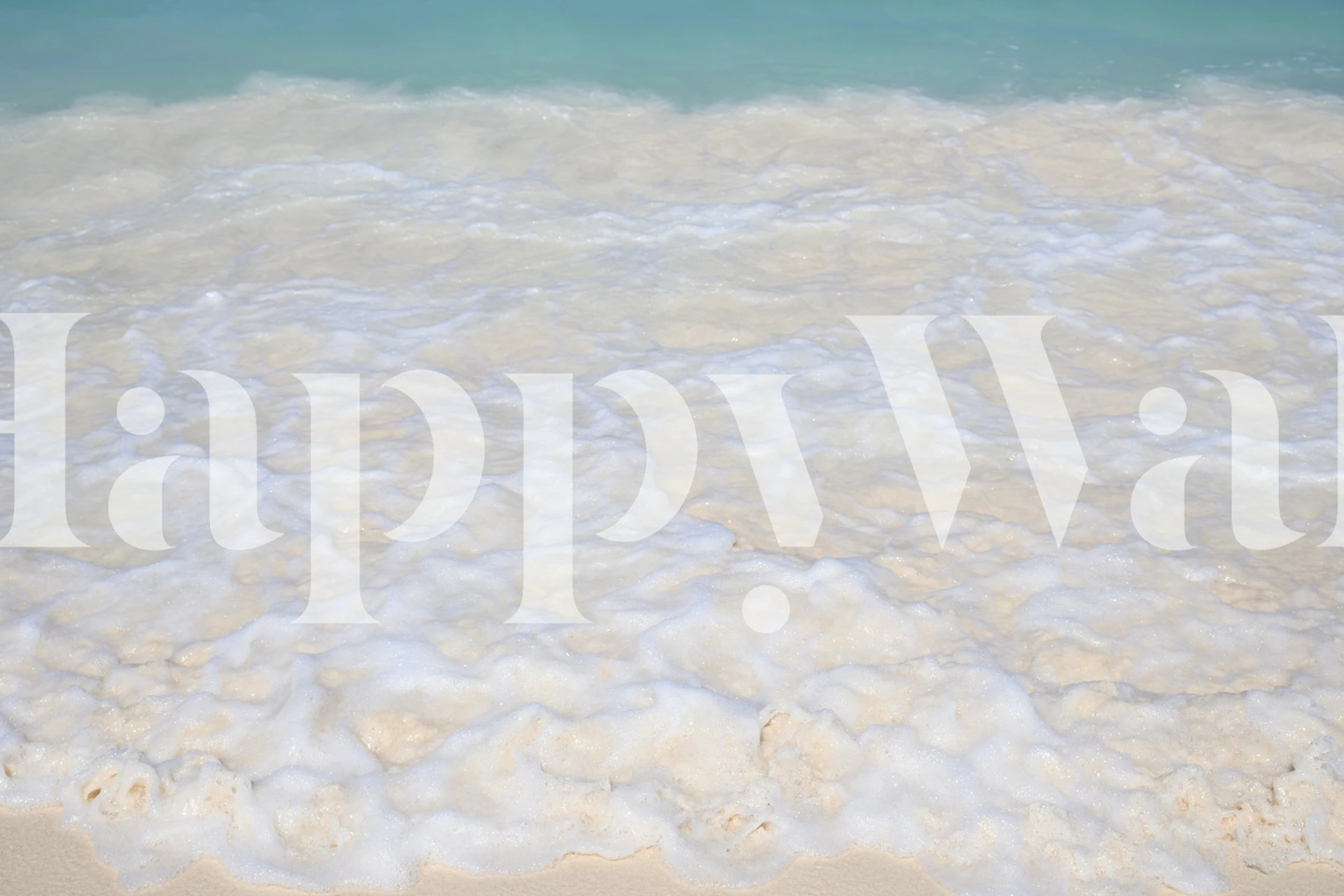Sunlit Caribbean sea beach wallpaper