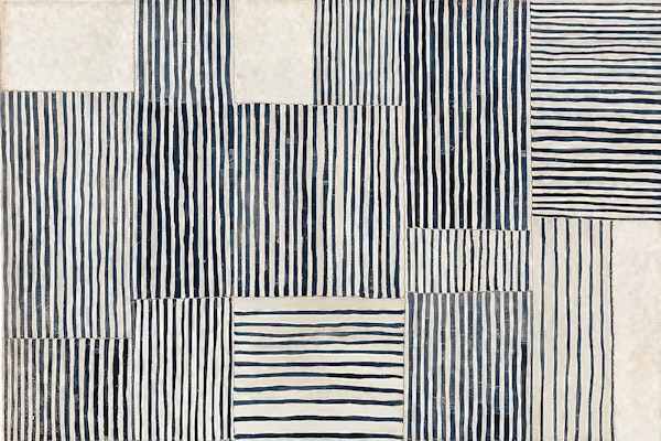 Indigo Stripe Composition