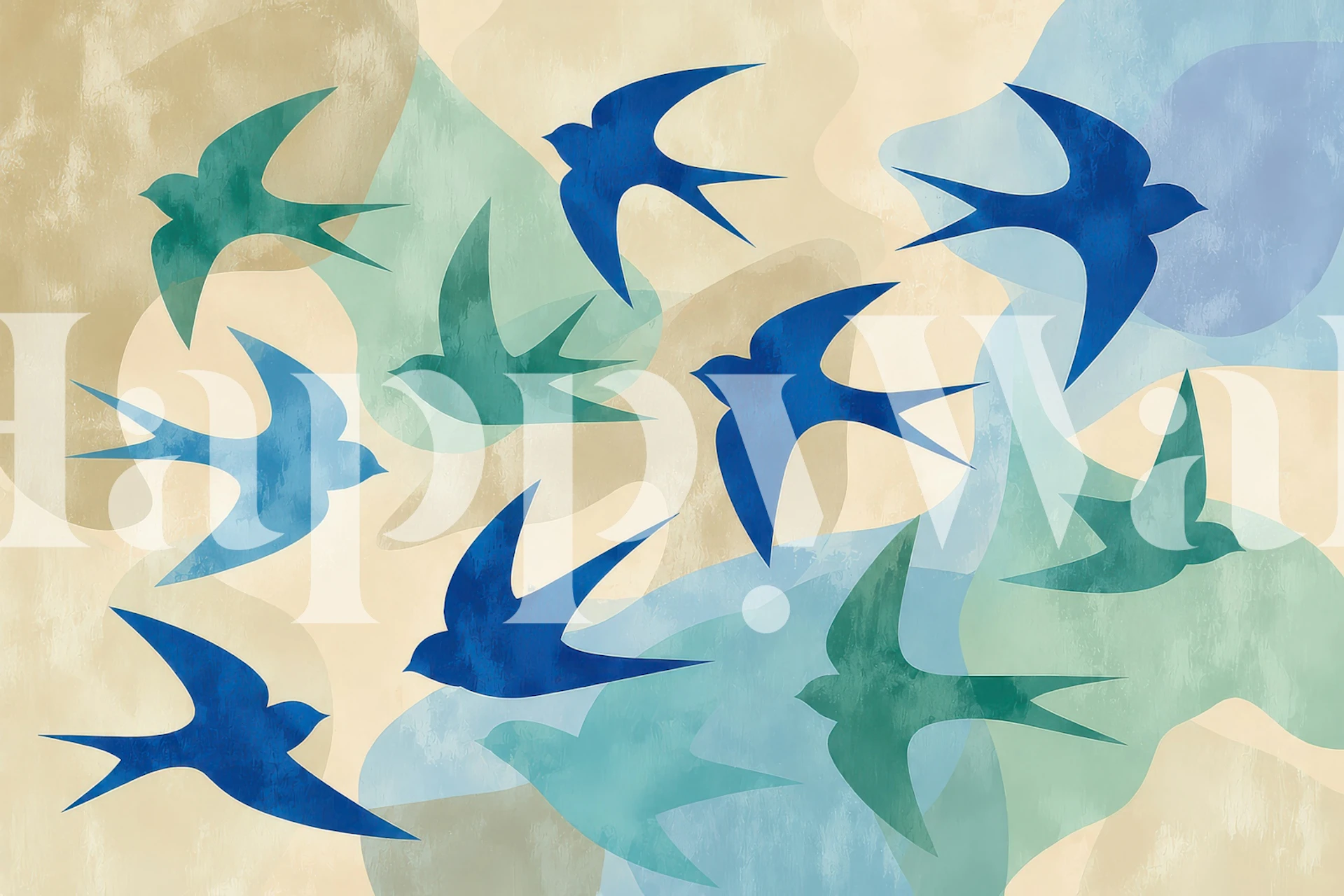 Abstrakt svale flydesign