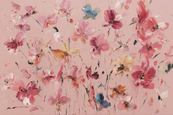 Romantic Pink Bloom Painting