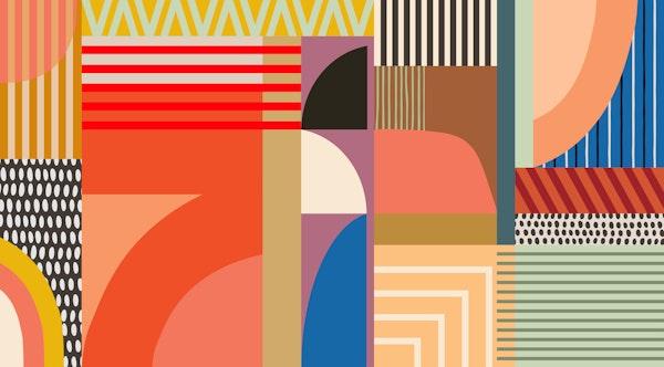 Vibrant Bauhaus Geometry