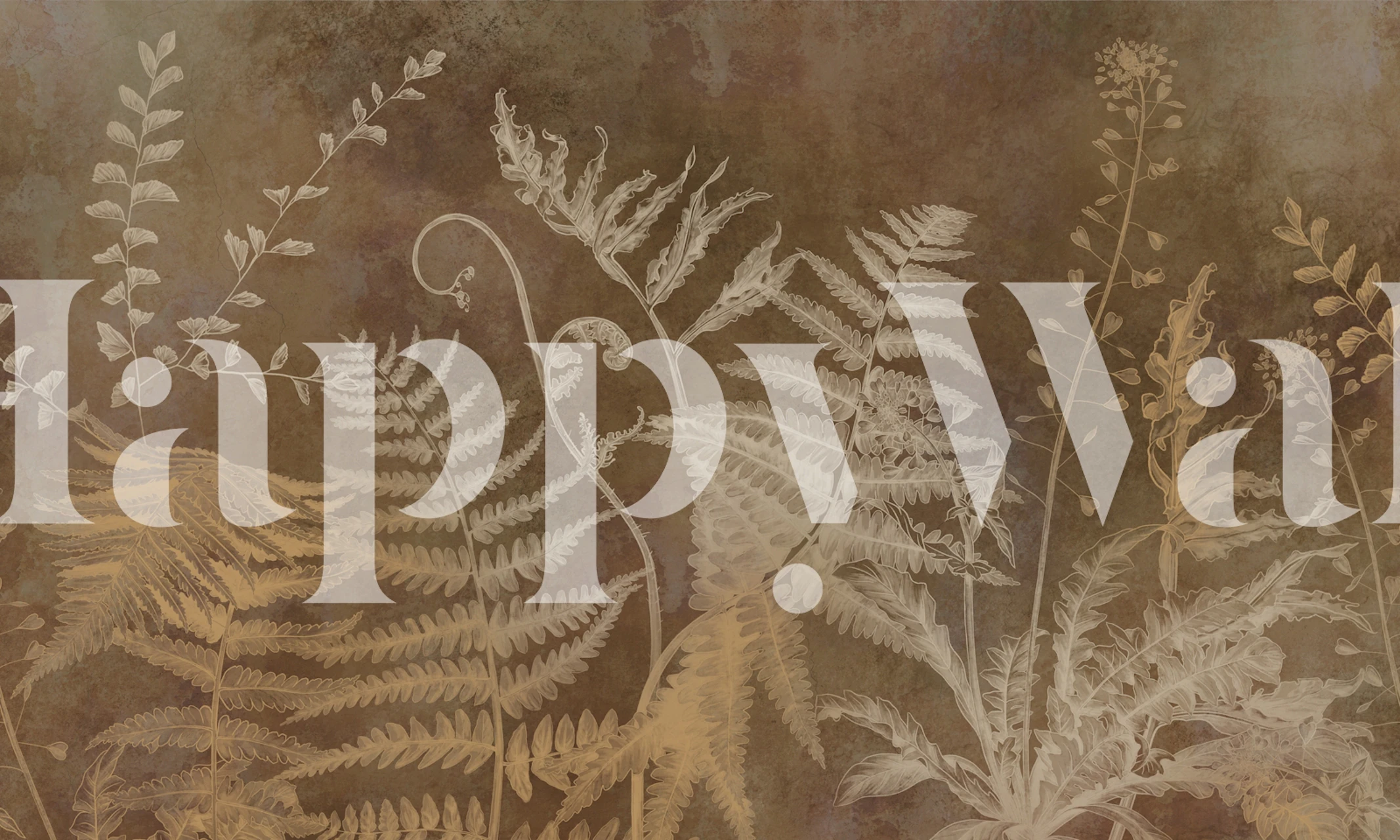 Forest 2 wallpaper with fern design