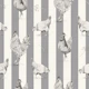 Chickens and vertical stripes - gray & white