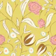 Modern Chintz Floral Butter Yellow