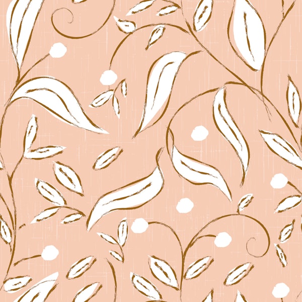 Scandi Botanical Vine Blush Pink