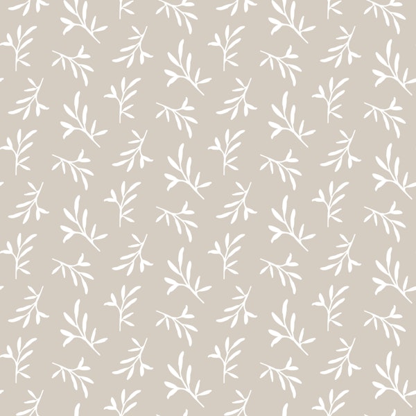 Beige Botanical Sprigs