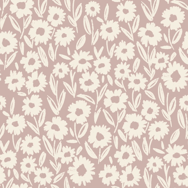 Neutral Daisy Floral Allover
