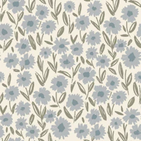 Soft Blue Wildflower Meadow carta da parati