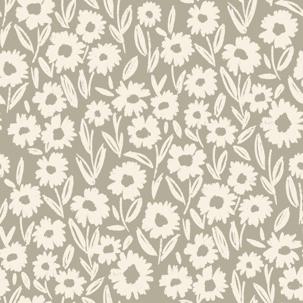 Vintage Daisy Field Beige
