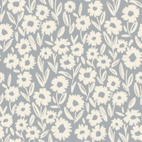 Dusty Blue Daisy Meadow tapet