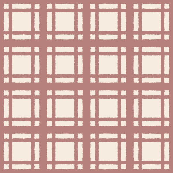 Rustic Rose Square Checkered