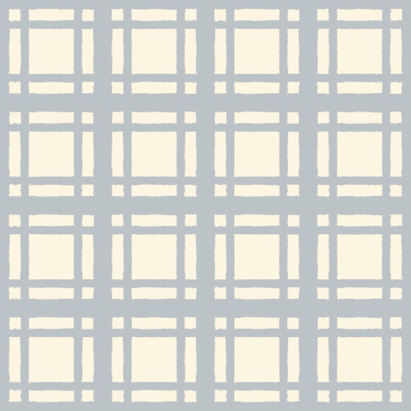 Coastal Blue Gray Check Grid