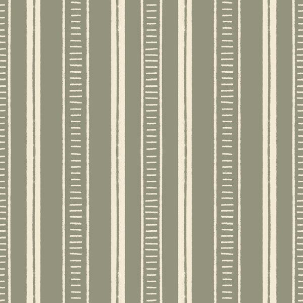 Boho Stripe Sage and Cream