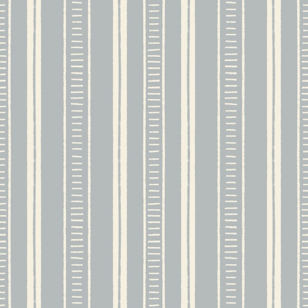 Soft Blue Beige Vertical Stripes