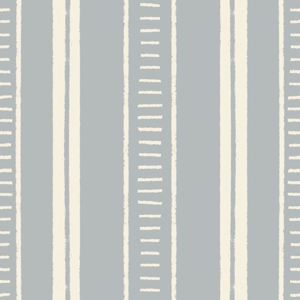 Scandi Stripe in Soft Blue