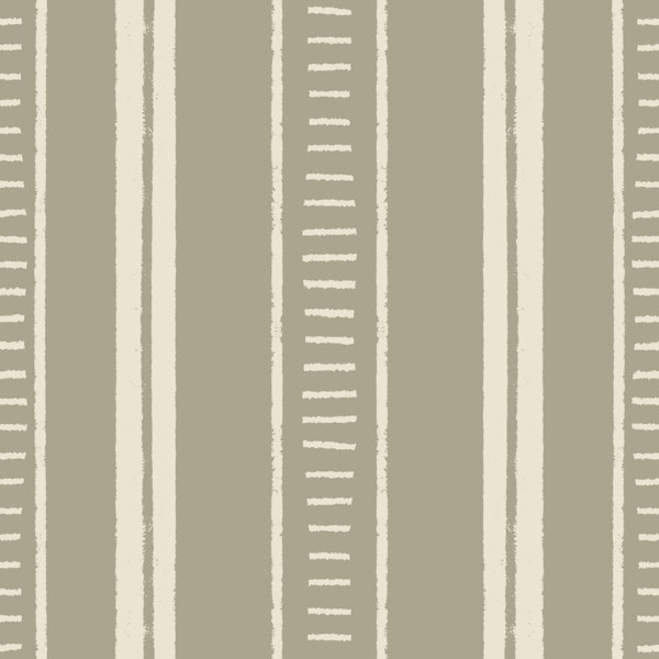 Rustic Chalk Stripe Beige