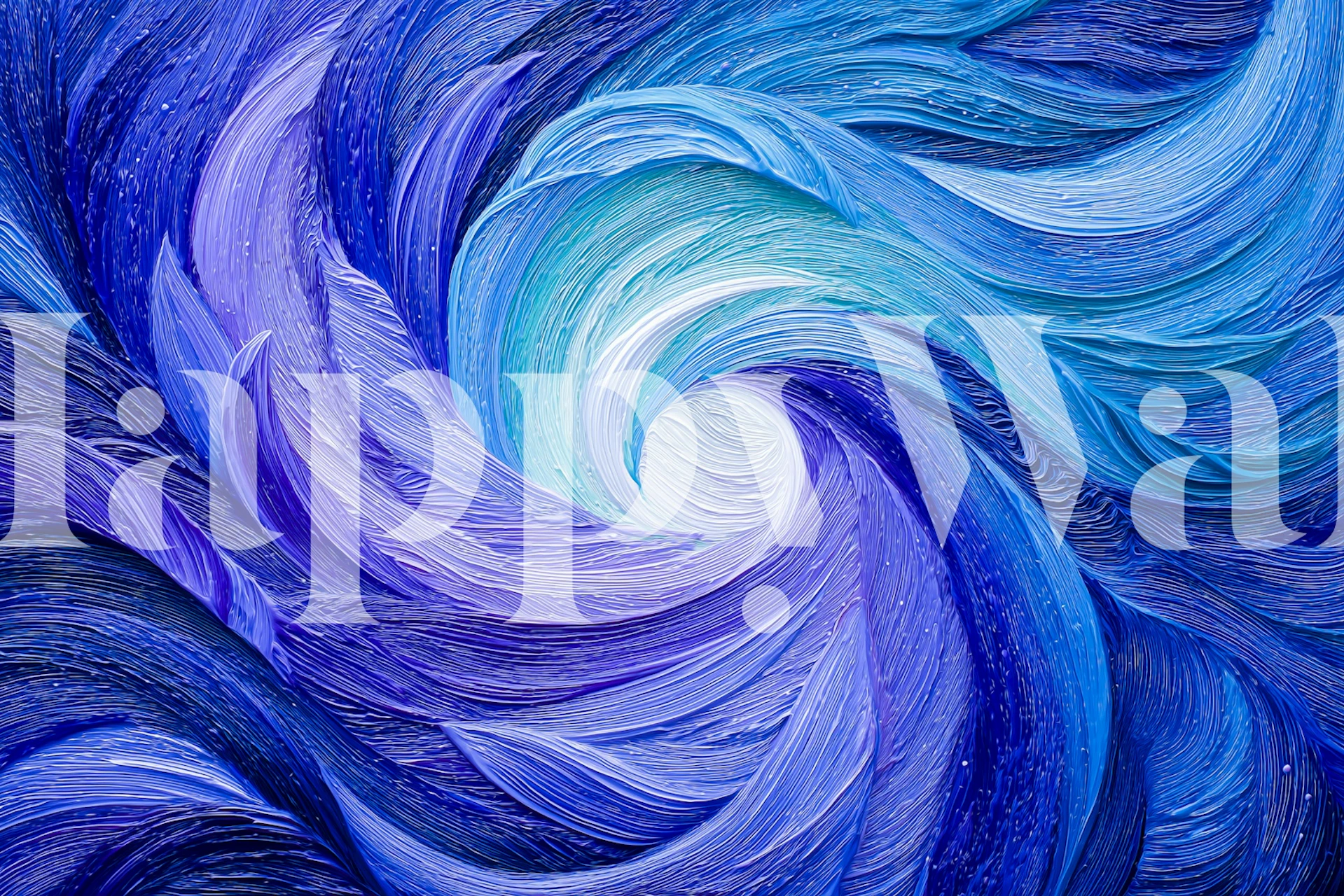 Blue Ocean Swirl Abstract tapety