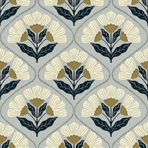 Scandinavian Floral Trellis