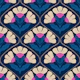 Vintage Nordic Flower Repeat