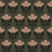 Scandinavian Folk Tulip papel de parede